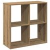 vidaXL Kamerscherm / boekenkast 69,5x29x69,5 cm hout artisanaal eiken