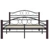 vidaXL Bedframe metaal zwart 120x200 cm