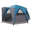 vidaXL Cabinetent 6-Personen met dak Blauw 425 x 396 x 222 cm