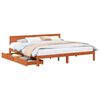 vidaXL Bedframe met hoofdeinde Wasbruin 180 x 200 cm Massief Vurenhout