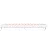 vidaXL Bedframe LED massief hout wit 140x190 cm