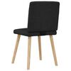 vidaXL Eetkamerstoelen 6 st stof zwart
