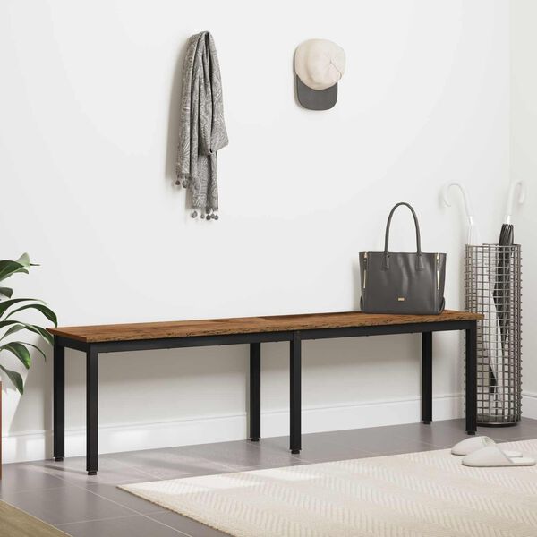 vidaXL Bank Oudhout 160 x 35 x 45 cm Bewerkt hout