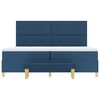 vidaXL Boxspring bed met matras met hoofdeinde Blauw 200 x 200 cm Stof