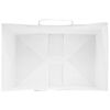 vidaXL Papieren zakken 50 st met hengsels 32x22x24 cm wit