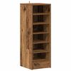 vidaXL Schoenenkast 32x35x92 cm bewerkt hout oud houtkleurig