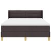 vidaXL Boxspringbed met matras Donkerbruin 190 x 140 cm Polyester