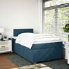 vidaXL Boxspring met matras fluweel blauw 120x200 cm
