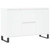 vidaXL Dressoir 101,5x35x70 cm bewerkt hout wit