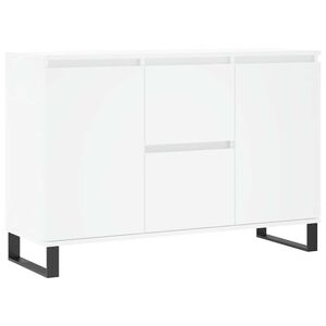 vidaXL Dressoir 101,5x35x70 cm bewerkt hout wit