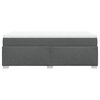 vidaXL Boxspring met matras stof donkergrijs 90x190 cm