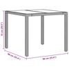 vidaXL Tuin eettafelset 5 pcs Beige poly rattan
