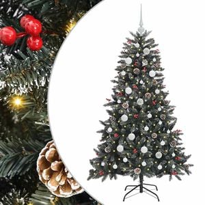 vidaXL Kunstkerstboom Groen 68 x 68 x 120 cm PVC en Plastic en Staal