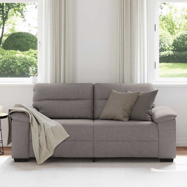 vidaXL 2-zitsbank Taupe 180x81x84 cm Stof