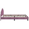 vidaXL Bedframe voor kinderen met hoofdbord Paars 80 x 200 cm Fluweel