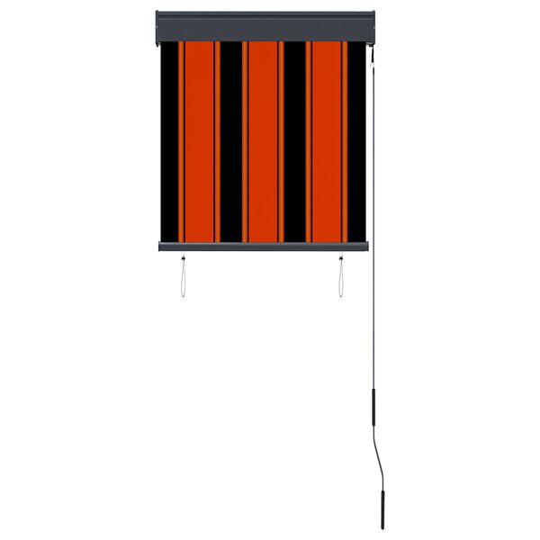 vidaXL Rolgordijn voor buiten 60x250 cm oranje en bruin