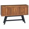 vidaXL TV-standaard met lade Naturel 110 x 30 x 75 cm Massief Teakhout