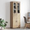 vidaXL Hoge kast FLORIN Sonoma Eiken 60 x 35 x 182 cm Bewerkt hout