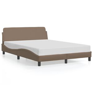 vidaXL Bedframe "Dover" kunstleer cappuccinokleurig 120x200 cm