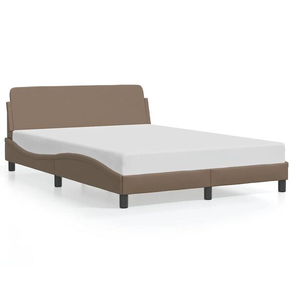vidaXL Bedframe "Dover" kunstleer cappuccinokleurig 120x200 cm