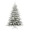 vidaXL Kunstmatige Inklapbare Kerstboom Wit 180 cm PE en PVC