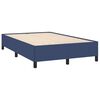 vidaXL Boxspring met matras en LED stof blauw 120x190 cm