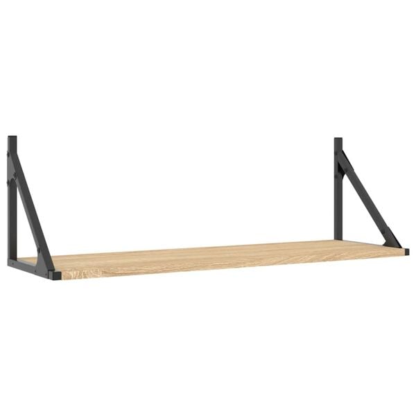 vidaXL Wandplanken 2 st Sonoma eiken 80x25x25,5 cm bewerkt hout