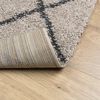 vidaXL Vloerkleed PAMPLONA shaggy hoogpolig 120x170 cm beige antraciet