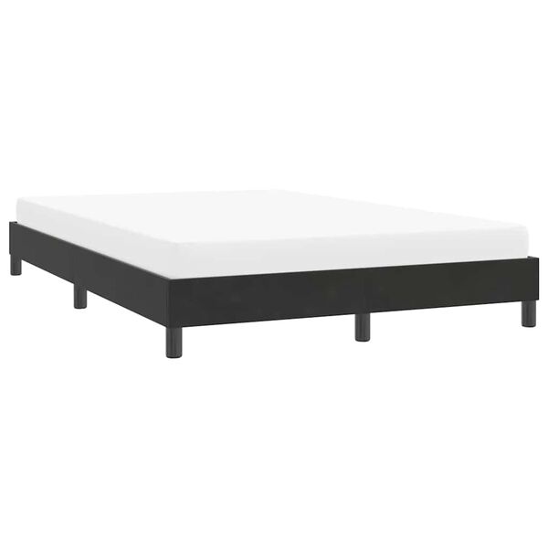 vidaXL Bedframe zonder matras 140x210 cm fluweel zwart