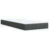 vidaXL Boxspring met matras stof donkergrijs 90x190 cm