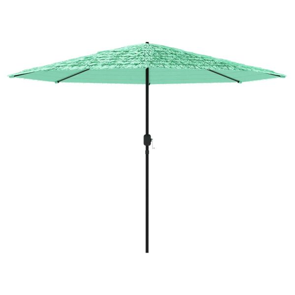 vidaXL Parasol met stalen paal 324x324x247 cm groen