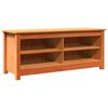 vidaXL Opslagbank Wasbruin 110 x 38 x 45,5 cm Massief grenenhout
