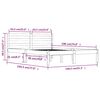 vidaXL Bedframe massief grenenhout wit 135x190 cm