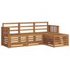 vidaXL Sofa-Sets 4 pcs Naturel Massief Acaciahout