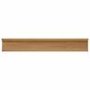 vidaXL Wandplank met plank 4 pcs Bruin 60 x 9 x 3 cm Bewerkt hout