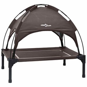 vidaXL Hondenbed Bruin 63 x 49,5 x 60 cm Staal