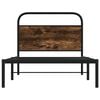 vidaXL Bedframe zonder matras bewerkt hout gerookt eiken 107x203 cm