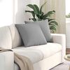vidaXL Sofa Kussens 2 stuks Grijs 50 x 50 cm Stof