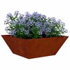 vidaXL Tuin Bloempot 5 pcs Roestig 40 x 40 x 15 cm Cortenstaal