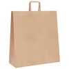 vidaXL Papieren zakken 50 st met hengsels 45x17x48 cm bruin