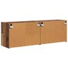 vidaXL TV-wandkast 2 pcs Oud Hout 59,5 x 31 x 40 cm Bewerkt hout