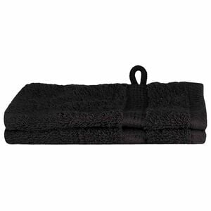 vidaXL Gastendoek SOLUND 2 st Zwart 15 x 21 cm 550 gsm