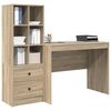 vidaXL Bureau met lade 2 pcs Sonoma Eiken