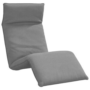 vidaXL Ligstoel inklapbaar 175x54x8,5 cm Oxford stof grijs