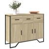 vidaXL Dressoir 97x32,5x74,5 cm bewerkt hout sonoma eikenkleurig