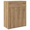 vidaXL Dressoir 60x30x75 cm bewerkt hout artisanaal eikenkleurig