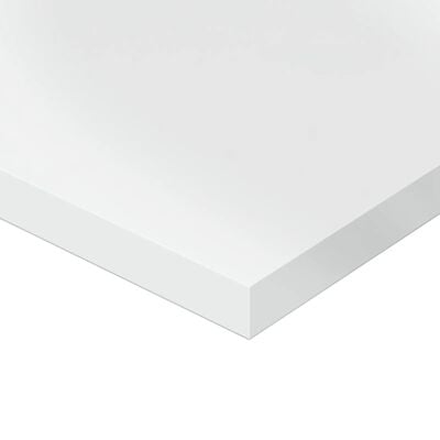 vidaXL Wandschappen 4 st 40x20x1,5 cm spaanplaat hoogglans wit
