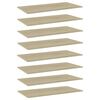 vidaXL Wandschappen 8 st 80x30x1,5 cm spaanplaat sonoma eikenkleurig