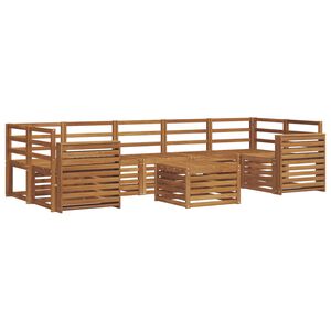 vidaXL Sofa-Sets 8 pcs Naturel Massief Acaciahout