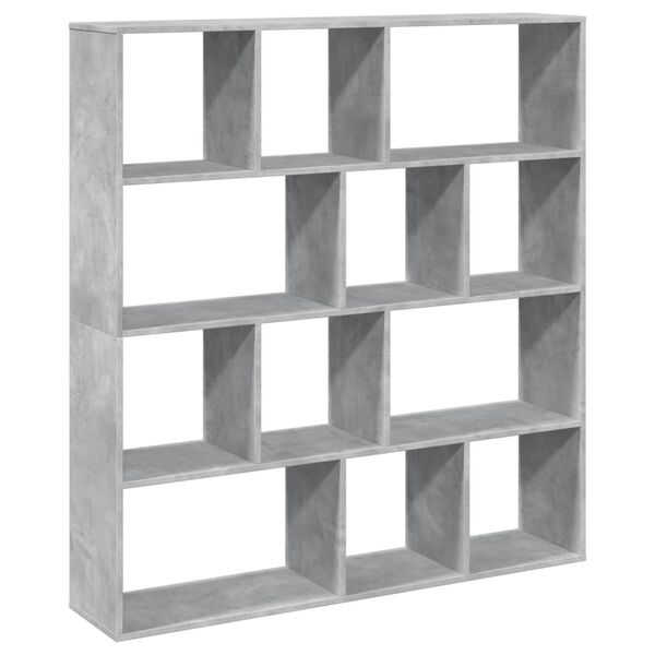 vidaXL Boekenkast 132x29x141,5 cm bewerkt hout betongrijs